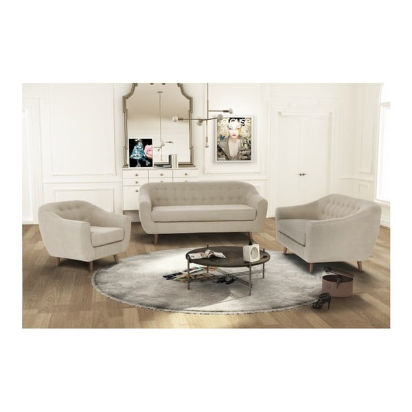 Sivohnedá dvojmiestna pohovka Jalouse Maison Vicky-image-3