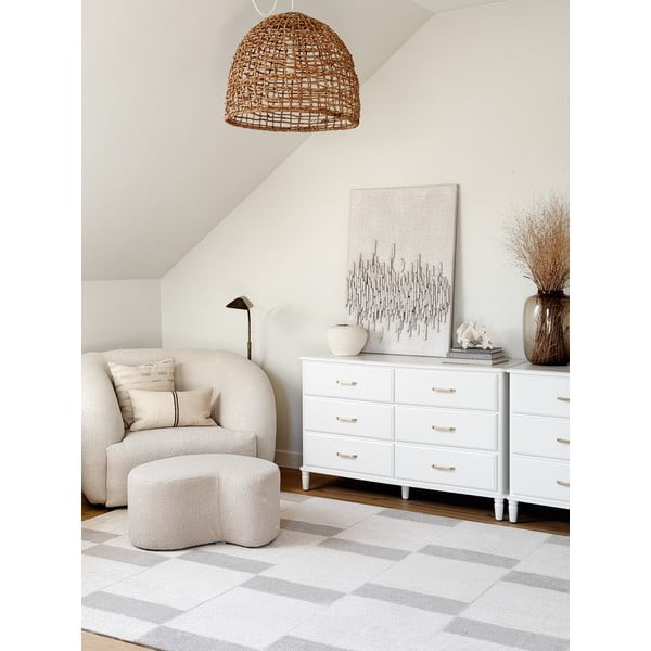 Béžový vlnený koberec 133x190 cm Agnus Pavement – ​​Agnella-image-1