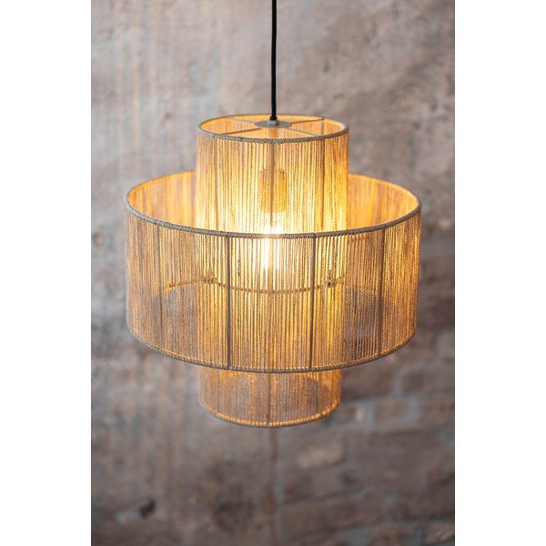 Závesné svietidlo v prírodnej farbe s tienidlom z juty ø 40 cm Soga – Markslöjd-image-4