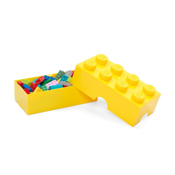 Žltý plastový detský úložný box 20x10x7 cm – LEGO®-image-2