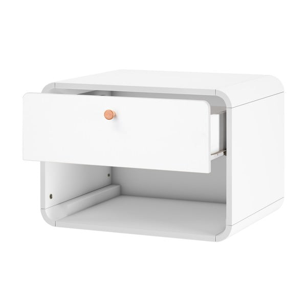 Biely závesný nočný stolík Støraa Cassie-image-1