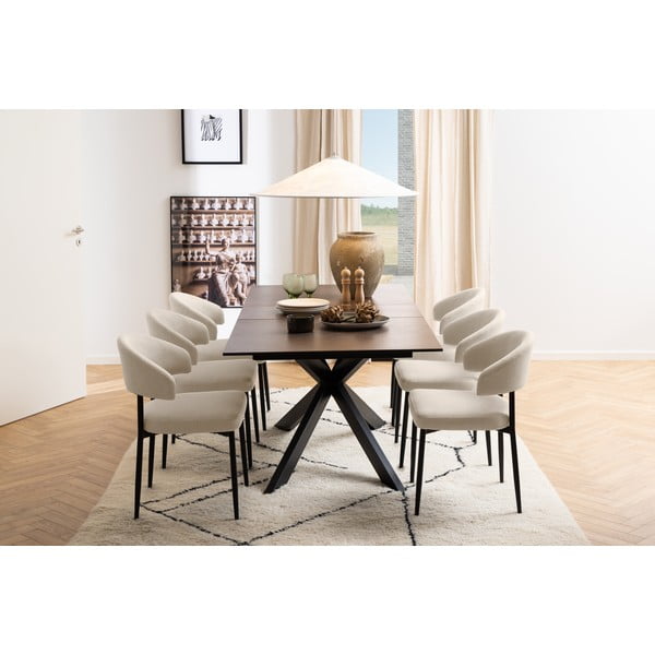 Keramický rozkladací jedálenský stôl 90x210 cm Irwine - Actona-image-3