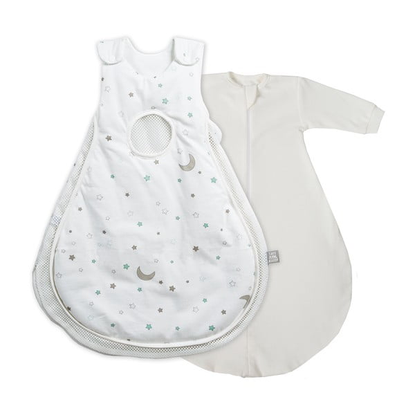 Biely/béžový bavlnený detský spací vak 50x66 cm Sternenzauber – Roba