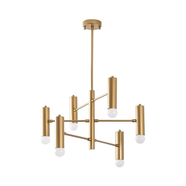 Závesné svietidlo v zlatej farbe s kovovým tienidlom Gharib – Opviq lights