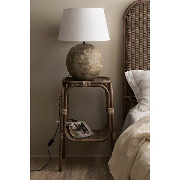 Ratanový okrúhly odkladací stolík ø 41 cm Magnolia – Ellos Home-image-2