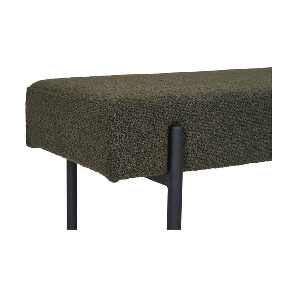 Tmavozelená lavica z textílie buklé Swindon – House Nordic-image-3