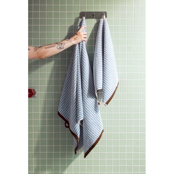 Hnedá/krémovobiela froté bavlnená osuška 70x140 cm Gobo – noo.ma-image-4