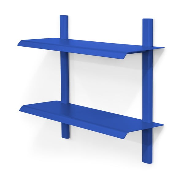 Modrá poschodová kovová polica 60 cm Hola – Spinder Design-image-2