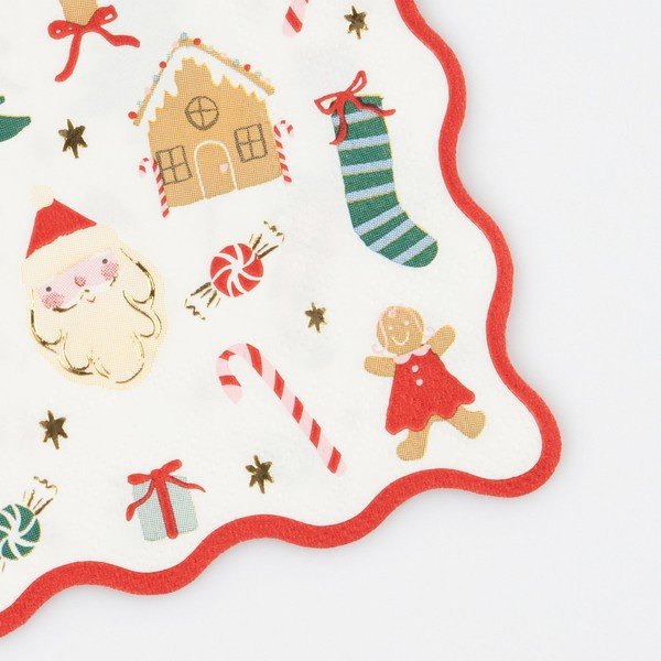 Papierové obrúsky v súprave 16 ks Jolly Christmas – Meri Meri-image-1