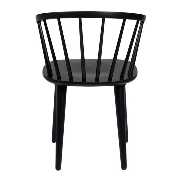 Čierna jedálenská stolička z dreva kaučukovníka Rowico Carmen-image-4