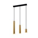 Závesné svietidlo s kovovým tienidlom v čierno-zlatej farbe 6x46 cm Tubo - Candellux Lighting