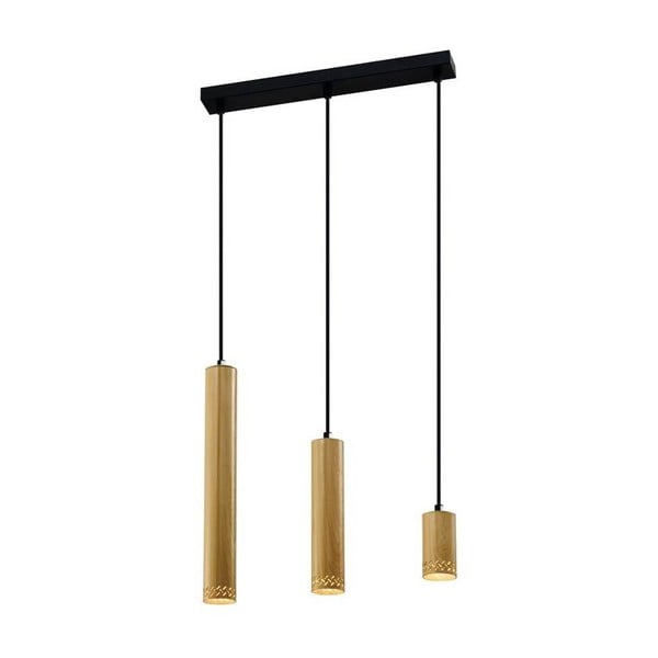 Závesné svietidlo s kovovým tienidlom v čierno-zlatej farbe 6x46 cm Tubo - Candellux Lighting