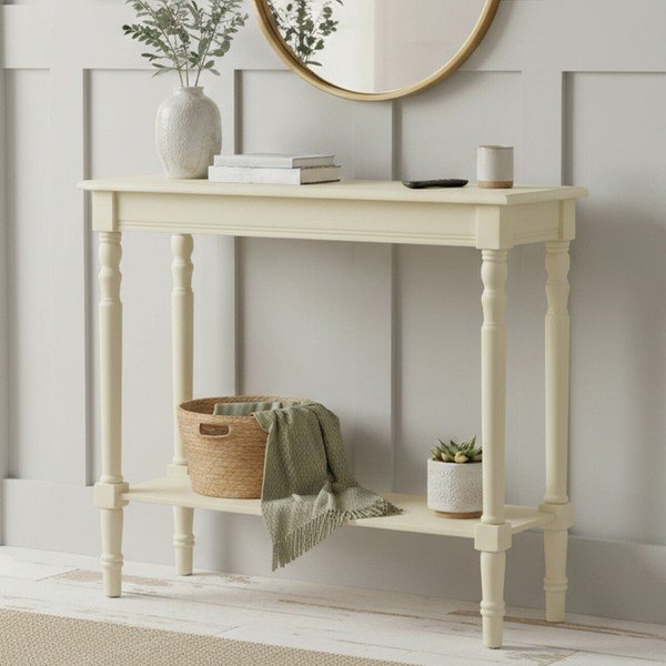 Slonovinový konzolový stolík z borovicového dreva 30x80 cm Heritage – Premier Housewares-image-1