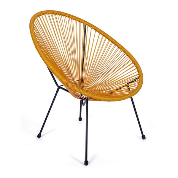 Žlté kovové/plastové záhradné kreslo Avocado Comfort – Bonami Selection-image-1