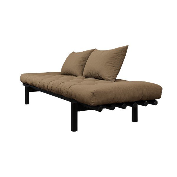 Pohovka s hnedým poťahom Karup Design Pace Black/Mocca-image-3