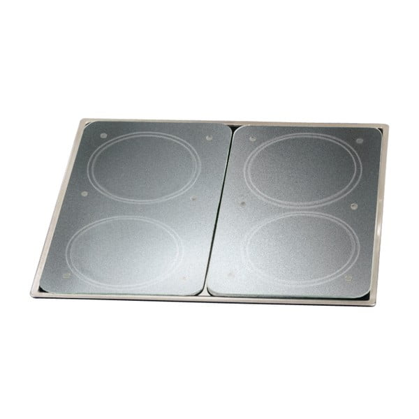 Sada 2 sklenených krytov na sporák Wenko Transparent-image-3