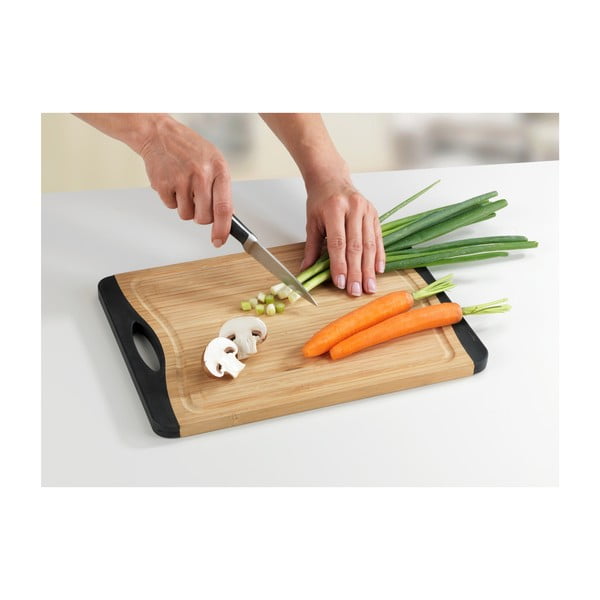 Krájacia protišmyková doštička z bambusového dreva Wenko, 33 x 23 cm-image-2