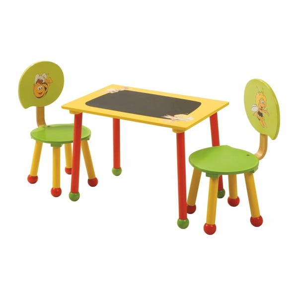 Detský stolík s 2 stoličkami Roba Kids Včelka Maja