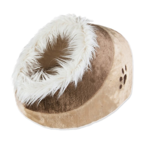 Béžový plyšový pelech pre mačku 35x26 cm Trixie Minou – Plaček Pet Products