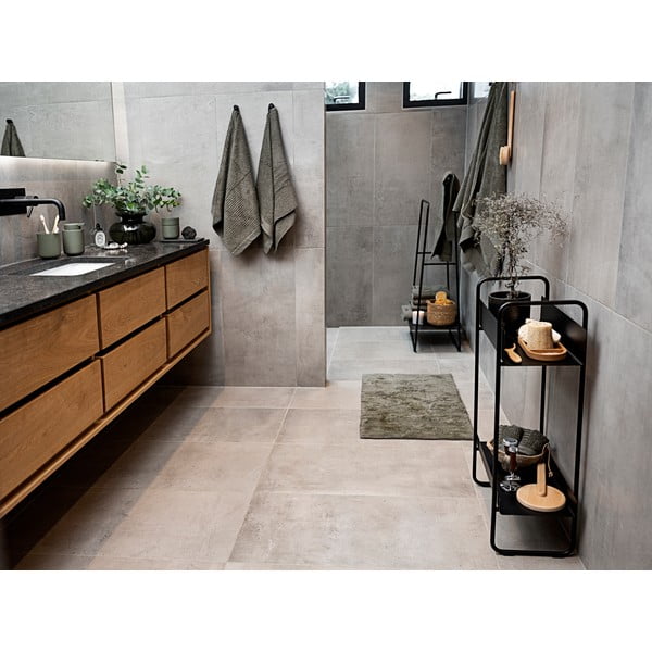 Čierny kovový konzolový stolík 24x48 cm A-Console - Zone-image-3