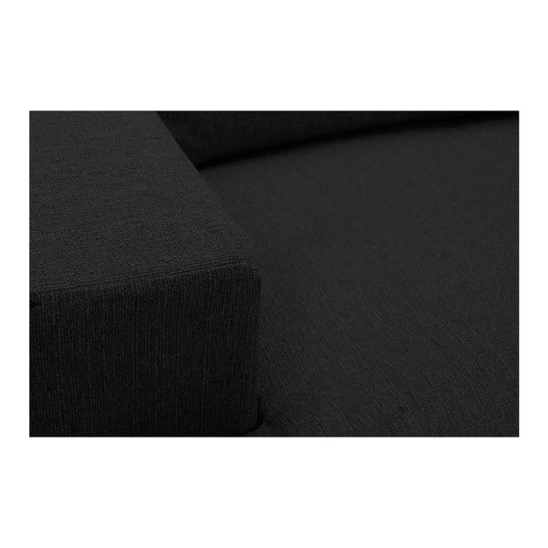 Čierna rohová pohovka Windsor & Co Sofas Daphne, ľavý roh-image-1