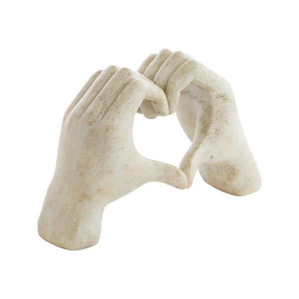 Soška z polyresínu (výška  15 cm) Hands – Light & Living