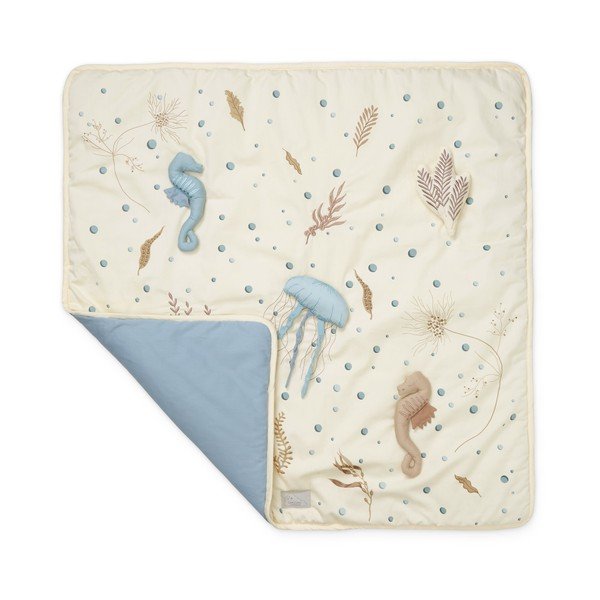 Svetložltá detská hracia podložka 80x80 cm Sea Garden – Cam Cam Copenhagen