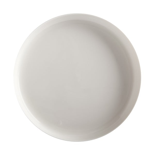 Biely porcelánový tanier so zvýšeným okrajom Maxwell & Williams Basic, ø 28 cm