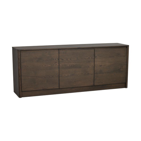 Komoda v dekore duba v tmavo prírodnej farbe 180x70x40 cm Melstone – Rowico