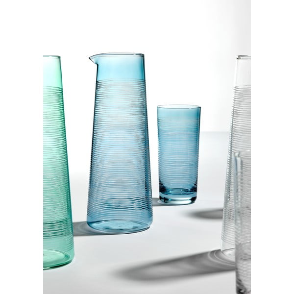 Modrá sklenená karafa 1.2 l Linear – Ladelle-image-1