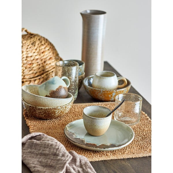 Hnedý/krémovobiely keramický hrnček 280 ml Paula – Bloomingville-image-2