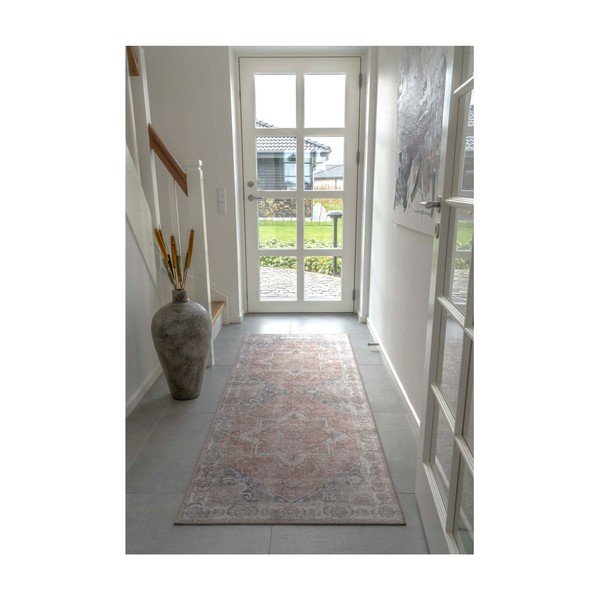 Modro-oranžový koberec behúň 200x80 cm Havana - House Nordic-image-2