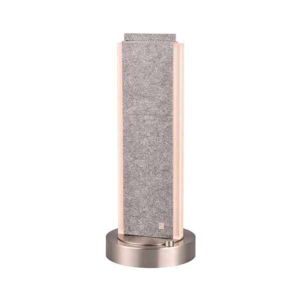 Sivá LED stolová lampa s hlasovým ovládaním/s ovládaním pomocou mobilnej aplikácie s textilným tienidlom (výška  51 cm) Cicara – CINQUE-image-4