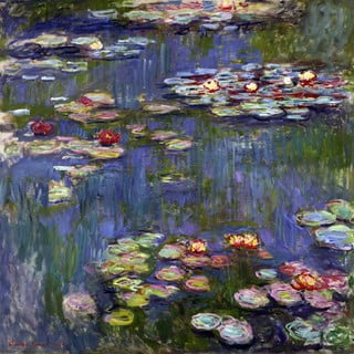 Reprodukcia obrazu Claude Monet - Water Lilies 3, 70 × 70 cm