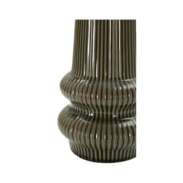 Khaki/krémovobiela keramická stolová lampa s textilným tienidlom (výška  41,5 cm) Harmony – Mauro Ferretti-image-2