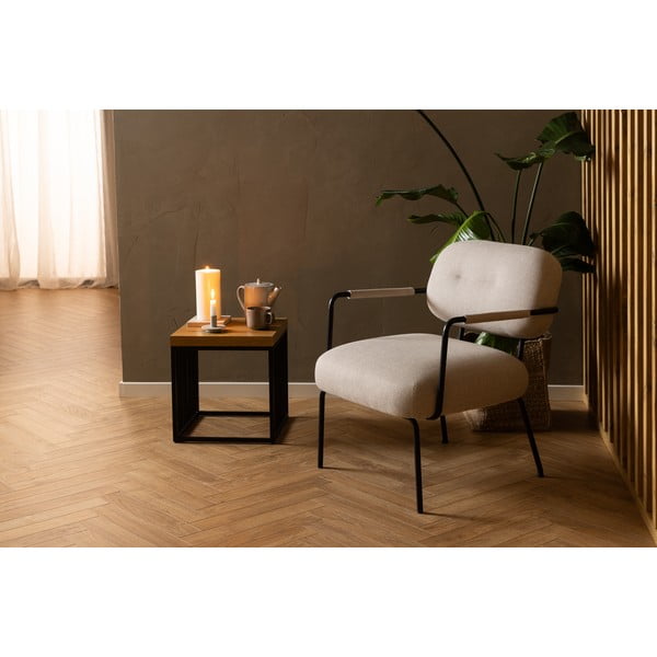 Odkladací stolík s doskou v dubovom dekore 40x40 cm Strington – Actona-image-2