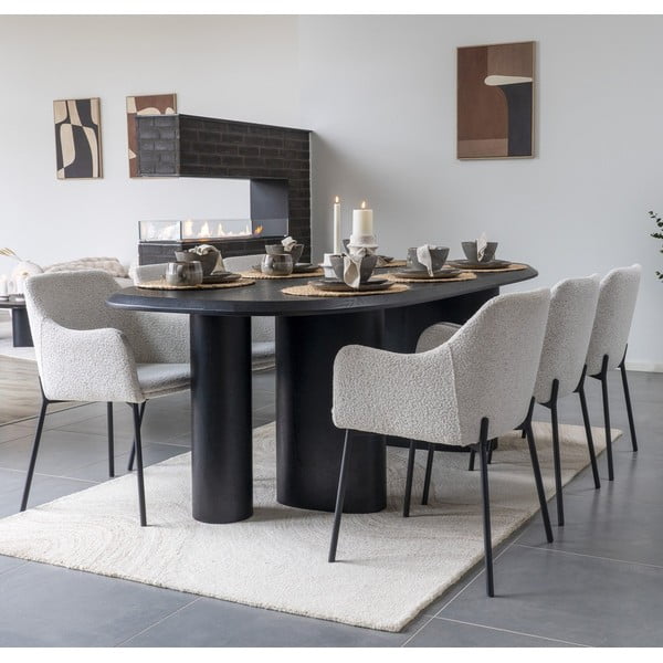 Jedálenský stôl s doskou v dekore jaseňového dreva 100x220 cm Tirano – House Nordic-image-1