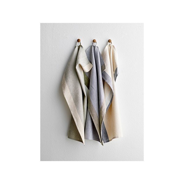 Bavlneno-ľanová utierka 50x70 cm Statement Stripe – Södahl-image-2