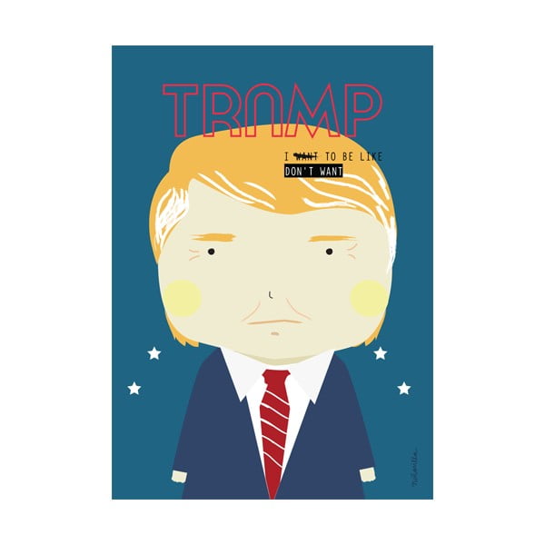 Plagát NiñaSilla Donald Trump, 21 x 42 cm