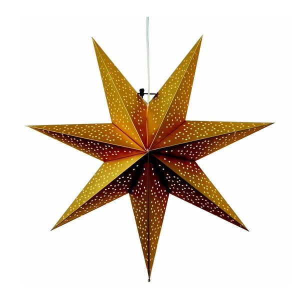 Závesná svietiaca hviezda Best Season Dot Gold, 54 cm