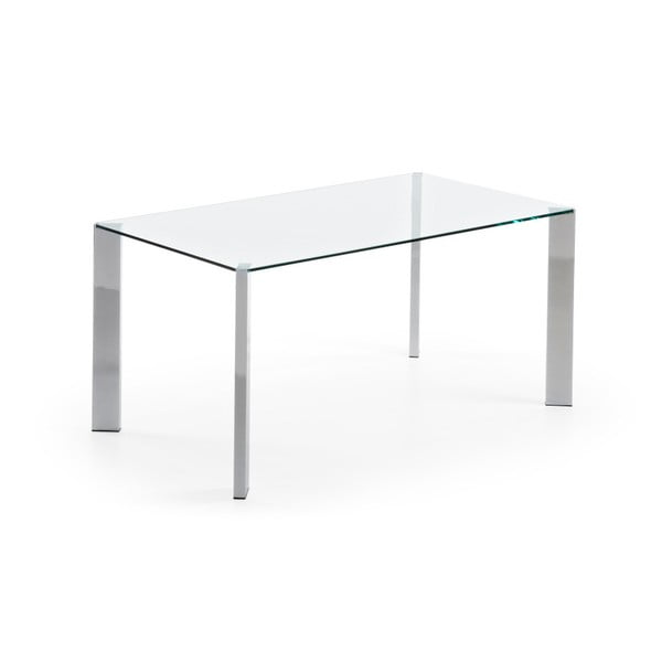 Jedálenský stôl Corner, 190x90cm, chrómované nohy