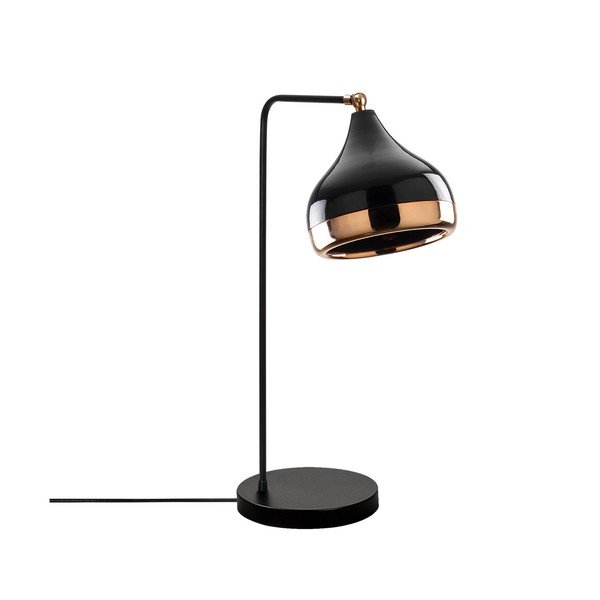 Stolová lampa v čierno-medenej farbe Opviq lights Yildo