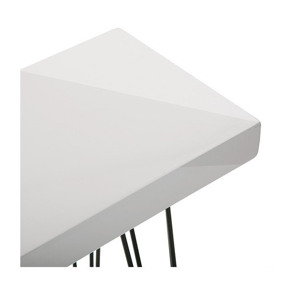 Biely drevený stolík Versa Dallas, 110 × 25 cm-image-4