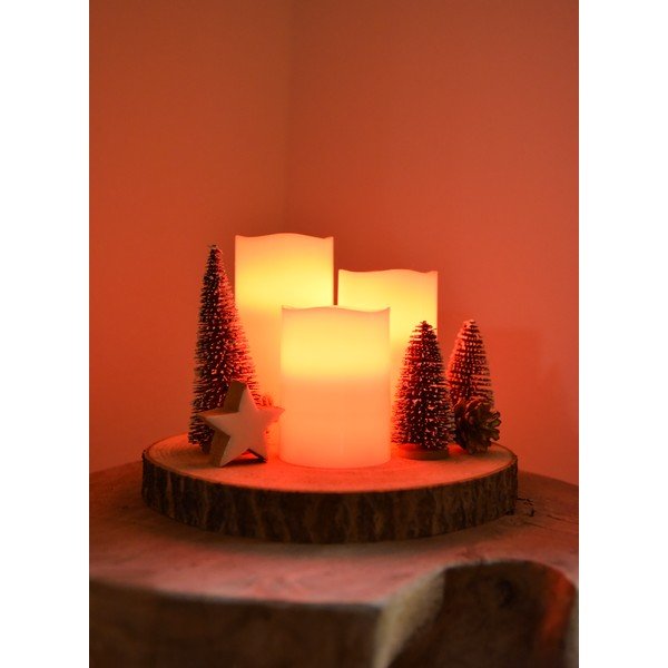 LED sviečky v súprave 3 ks (výška 10 cm) – Hilight-image-1