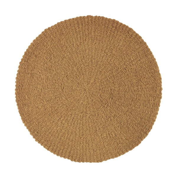 Okrúhly koberec v prírodnej farbe ø 120 cm - Geese