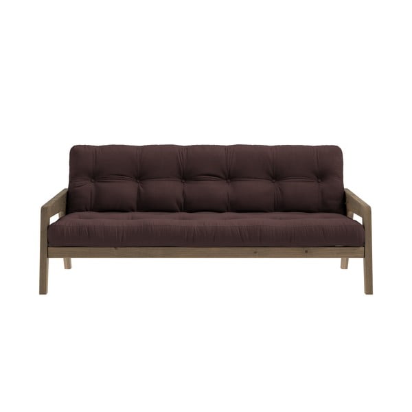 Hnedá rozkladacia pohovka 204 cm Grab - Karup Design