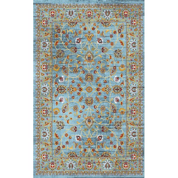 Tyrkysovomodrý prateľný koberec 50x80 cm Quoise – Vitaus