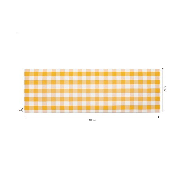 Žlté čalúnené čelo postele 165x52 cm Billie – Really Nice Things-image-4