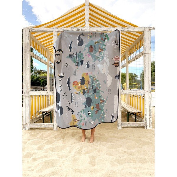 Pikniková deka z mikrovlákna 145x180 cm Travel Around The World – Butter Kings-image-2