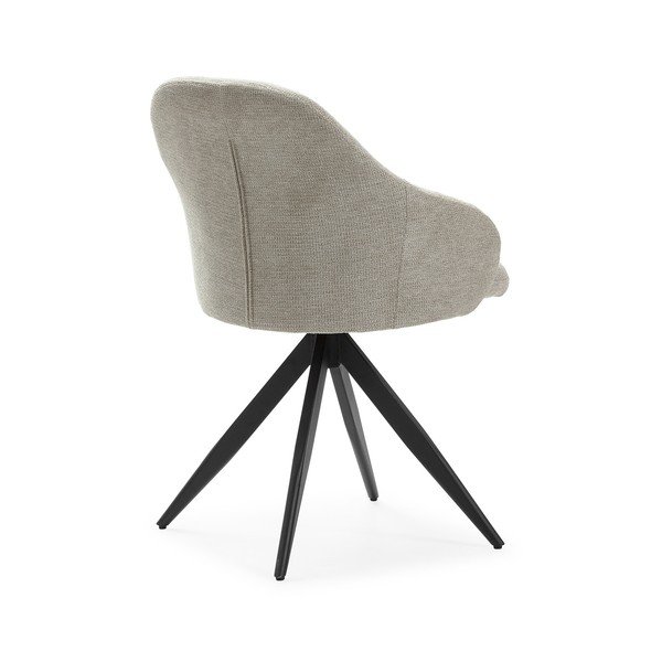 Svetlosivé čalúnené jedálenské kreslá v súprave s podrúčkami 2 ks Tamara – Marckeric-image-4